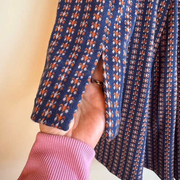 ANTHROPOLOGIE Large Jacquard A-Line Sweater Mini Dress - Picture 7 of 7